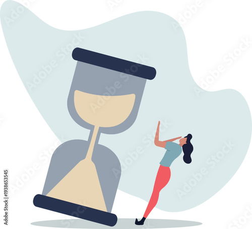 Project deadline, running out of time or time management concept.person's life situation and his activities.