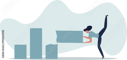 Revenue forecast cut, stock market price correction or global economic slow down due to Coronavirus COVID-19 crisis concept.person's life situation and his activities.