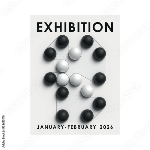 3D Bauhaus Geometric Poster