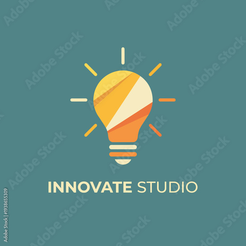 This image showcases a modern light bulb concept that symbolizes innovation, creativity, and bright ideas. The vibrant colors create a lively atmosphere emphasizing imagination.