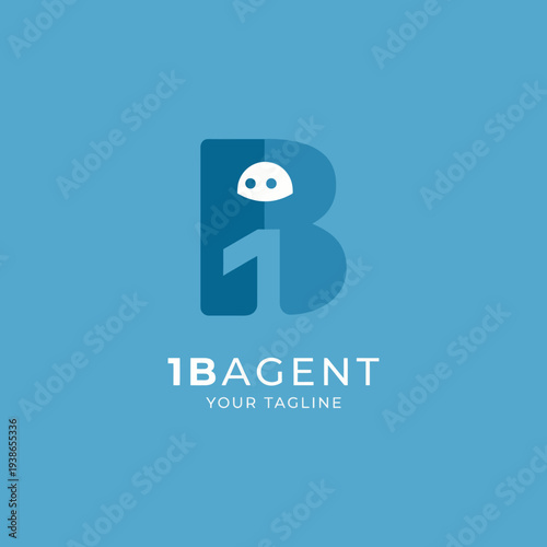 The charming logo featuring a friendly character illustrates the branding idea of a modern agent service, emphasizing approachability and creativity in the digital world.