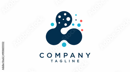An innovative abstract logo featuring fluid shapes and vibrant colors, ideal for tech, creative, or consulting businesses wanting to convey a sense of modern identity and uniqueness.