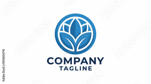 A minimalist floral logo design emphasizing growth and nature, making it perfect for brands focused on sustainability, natural products, or wellness-oriented businesses.