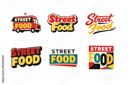 Street food logo collection: creative designs for food truck branding