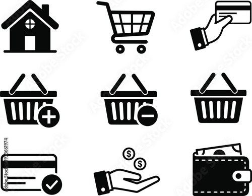 E commerce and shopping icons