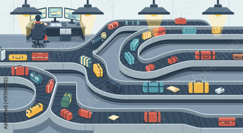 Intricate multi lane highway traffic weaving through elevated roads and curves at a busy urban interchange.