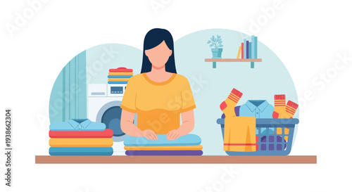 Woman preparing groceries and cooking in a bright, modern home kitchen with shelves and a blender.