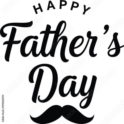 Happy father's day celebration greeting card