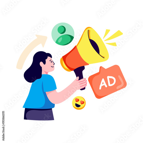 Premium download illustration of direct marketing 