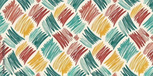 Abstract geometric patterns with vibrant diagonal lines and bold colors Vector