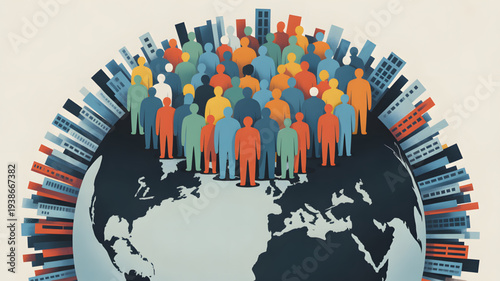 Diverse people around the world united.