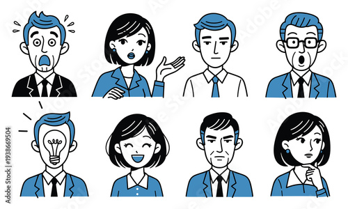 Emotional expressions of business people