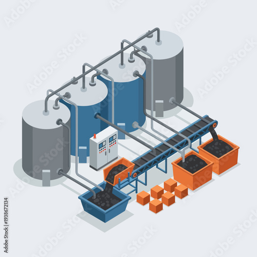 Industrial Water Treatment Plant Equipment System.