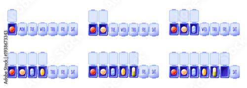 Weekly Pill Organizer with Daily Medication Schedule