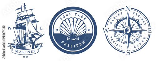 Nautical club and ship designs