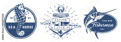 Nautical logos and designs