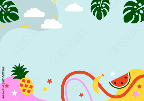  Summer time fun concept design promotion design