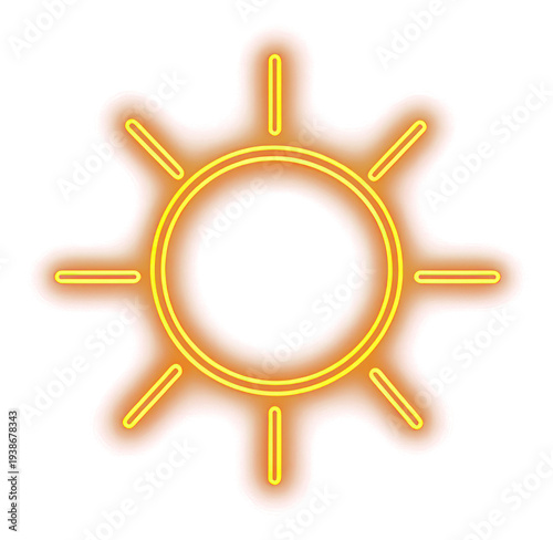PNG Sun light neon illustration.
