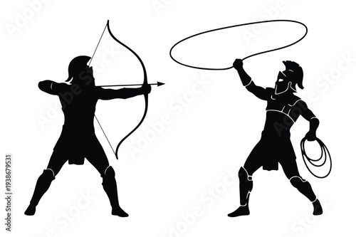 Ancient Warrior Archery and Lasso Icons