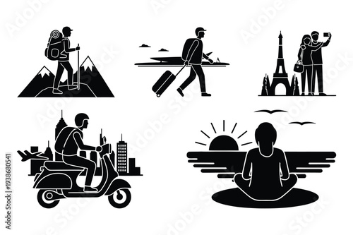 Travel and Adventure: Hiking, City Exploration, and Relaxation