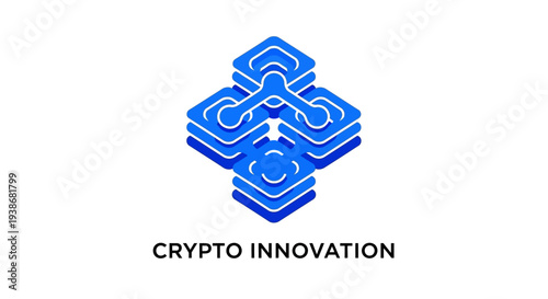 Blue Circuit Board Maze Innovation Logo.