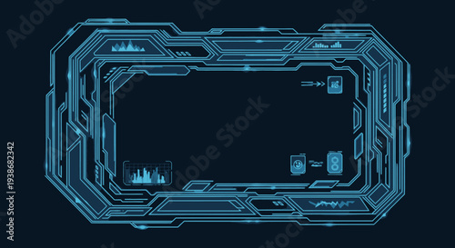 Futuristic Electronic Circuit Board Design.