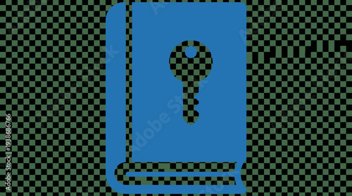 Vector icon of justice symbol with scales and law book in a circular frame