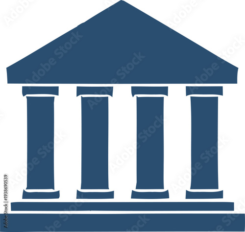 Icon of a building with columns