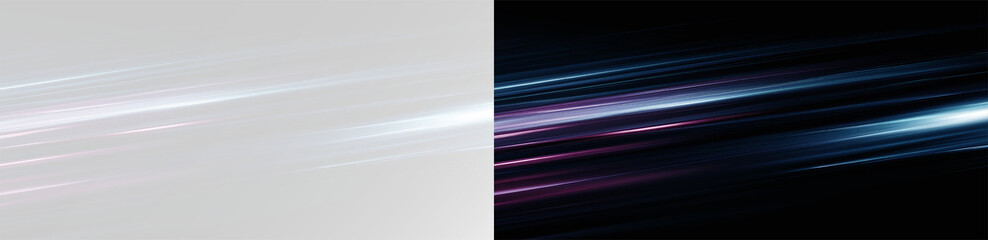 Fast motion blur background, abstract pink and blue speed trails isolated on white. Overlay lines effect high speed motion png
