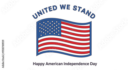 American Independence Day vector illustration