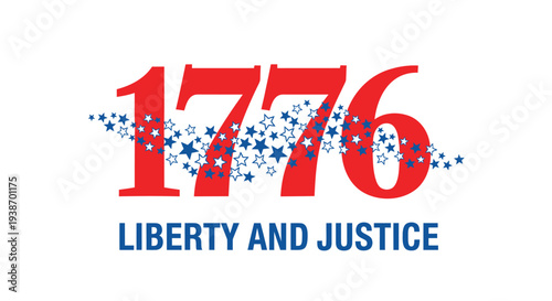 American Independence Day vector logo