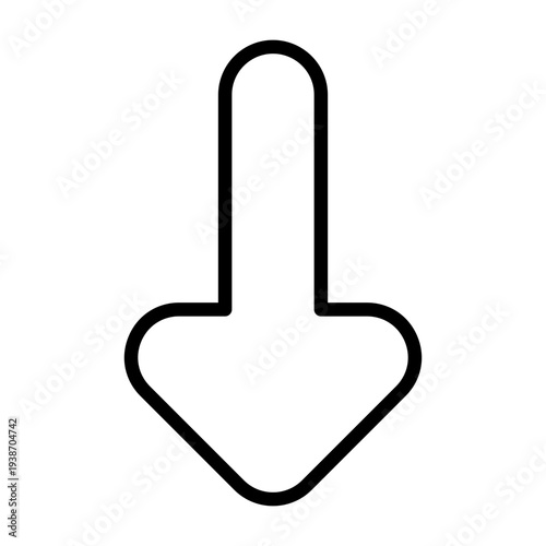 Down Arrow Icon Design