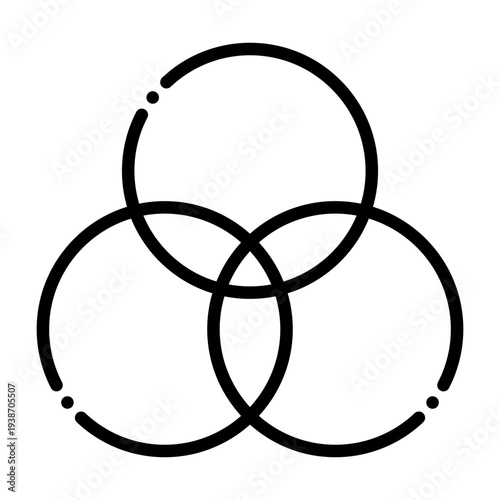 Overlapping Circles Icon Design