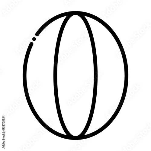 Принти на полотні Oval Sphere Icon Design