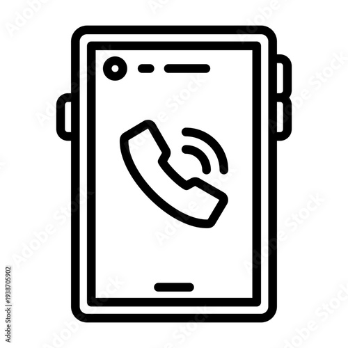 Smartphone Call Icon Design