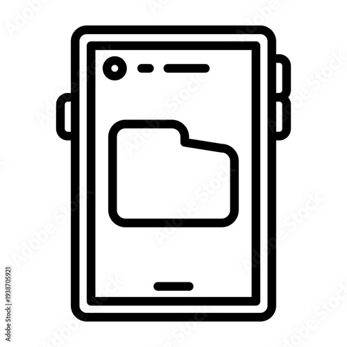 Smartphone Folder Icon Design