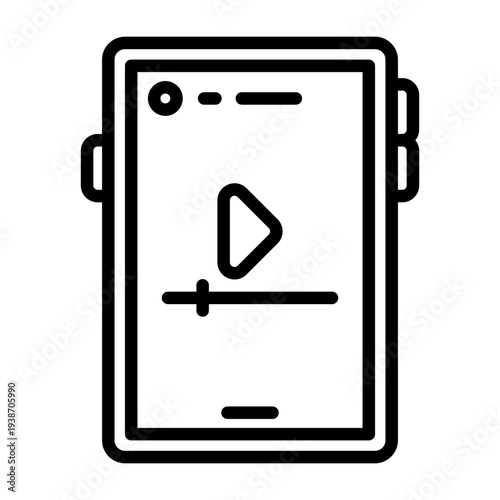 Smartphone Video Icon Design