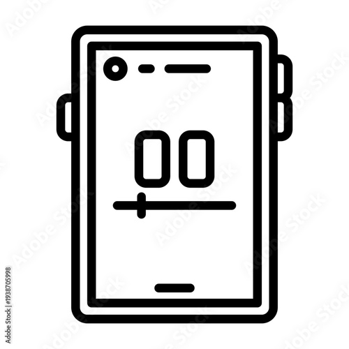 Smartphone Video Pause Icon Design