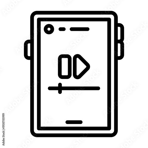 Smartphone Video Forward Icon Design