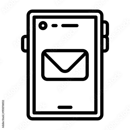 Smartphone Mail Icon Design