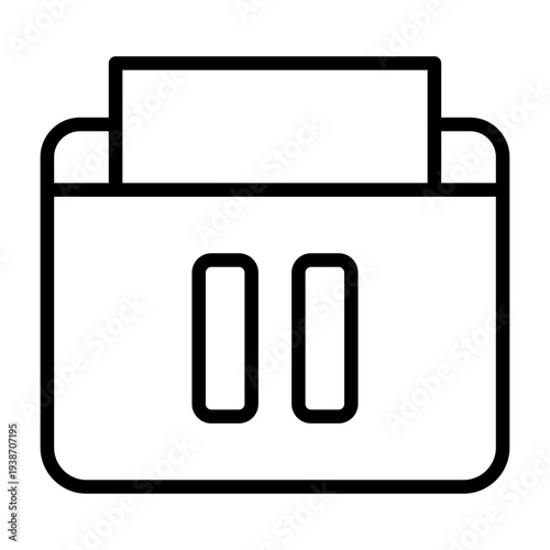 Pause Button Icon Design