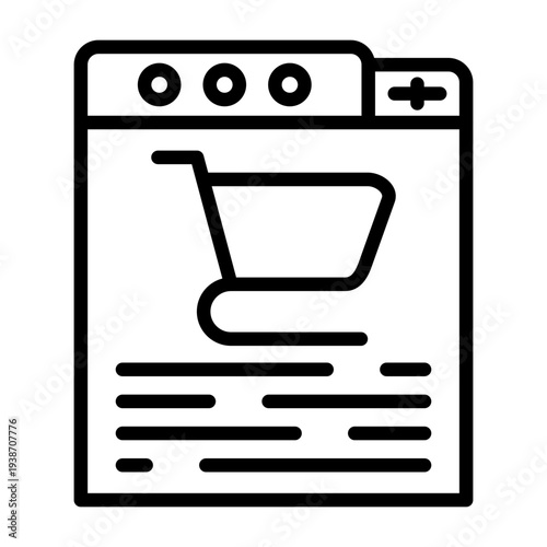 Shopping Online Icon Design