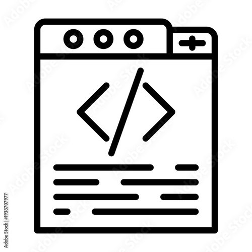 Web Programming Icon Design