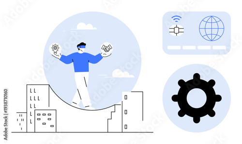 Digital transformation concept. Digital tools for business growth and connectivity. Digital solutions supporting innovation and automation. For marketing, technology, industry, and analytics