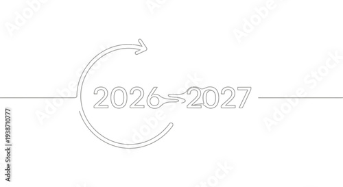 Yearly Cycle Arrow 2026-2027: New Year, Future Planning, Time Transition