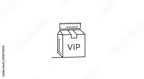 VIP Box Icon, Special Delivery, Exclusive Access, Premium Service, Gift Package