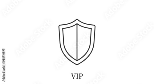VIP Shield Icon, Security, Protection, Exclusive Access, Premium Status, Membership