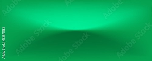 Dark green studio room. 3d backdrop for product presentation. Minimal wall scene. Showcase, promotion display. Vector illustration