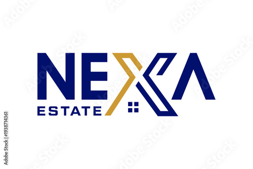 NEXXA Estate Company Logo Design Element.