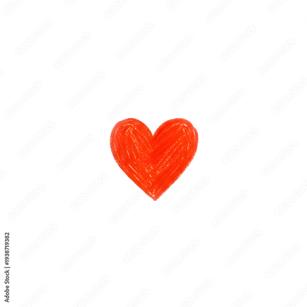 Fototapeta premium Red Heart Shape Symbol Icon.